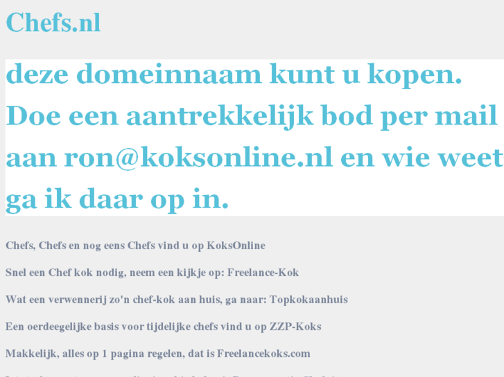 www.chefs.nl