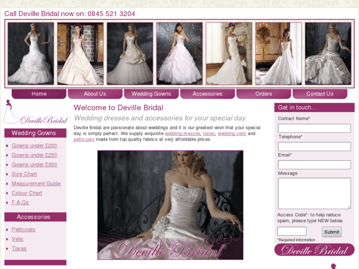 www.devillebridal.com