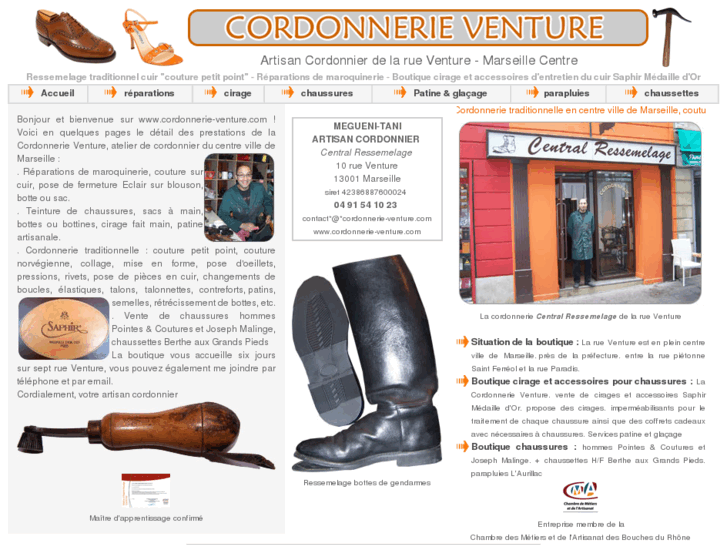 www.cordonnerie-venture.com