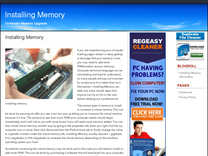 www.installingmemory.org