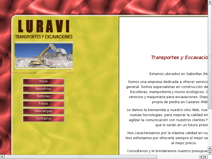 www.luravitransportesyexcavaciones.com