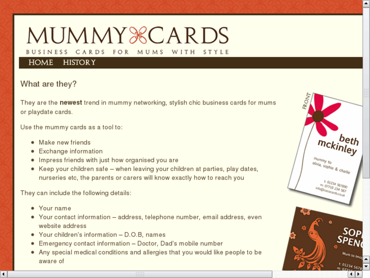 www.mummybusinesscards.com