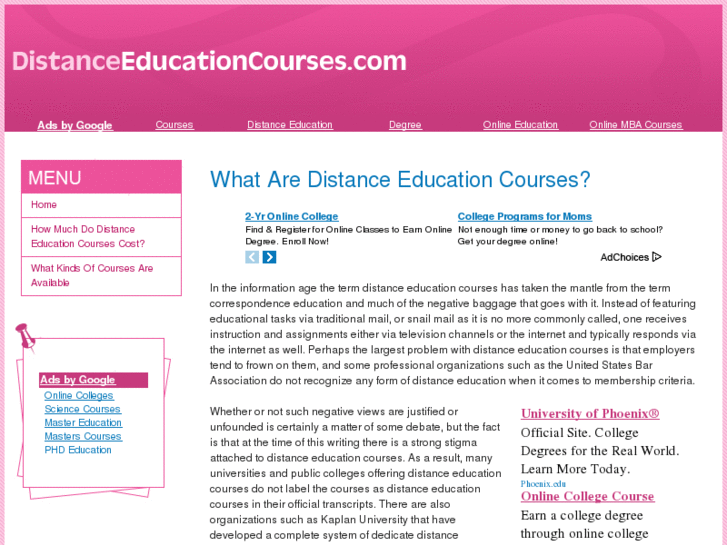 www.distanceeducationcourses.com