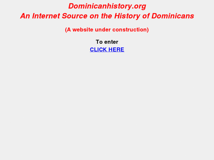 www.dominicanhistory.org