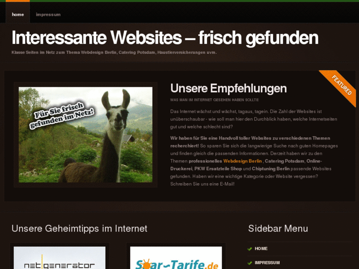 www.interessante-websites.de