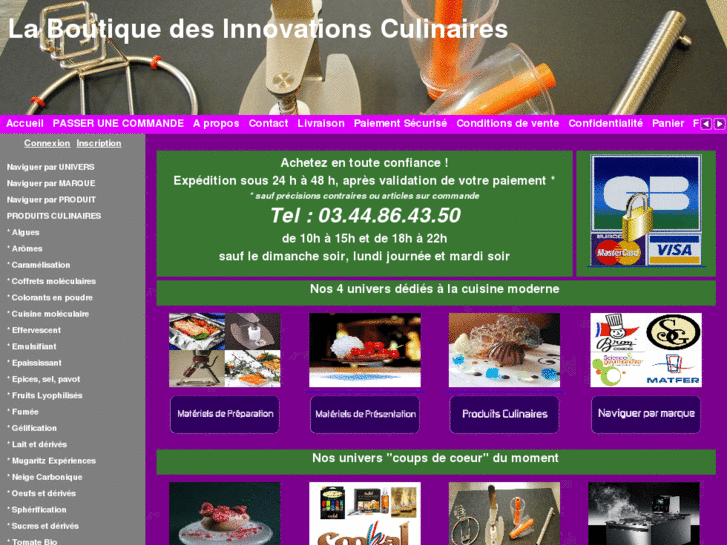 www.laboutiquedesinnovationsculinaires.com