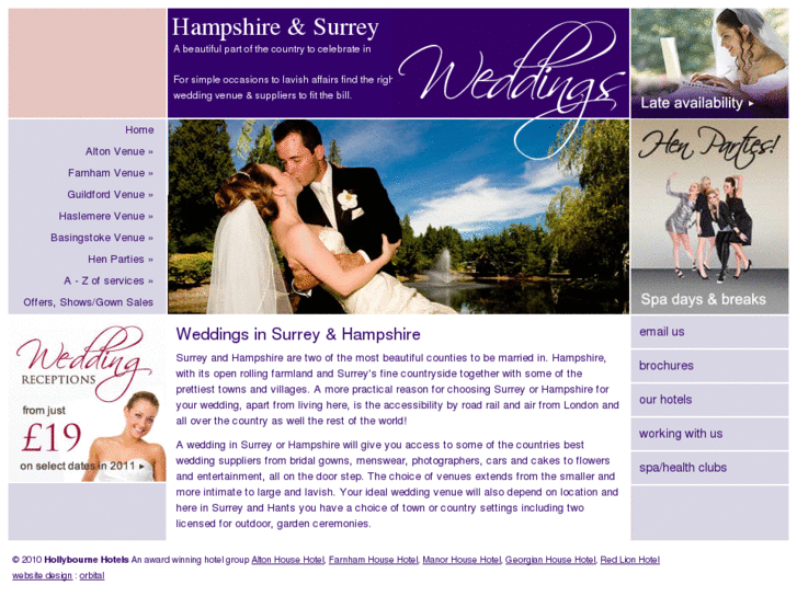 www.surreyandhantsweddings.co.uk