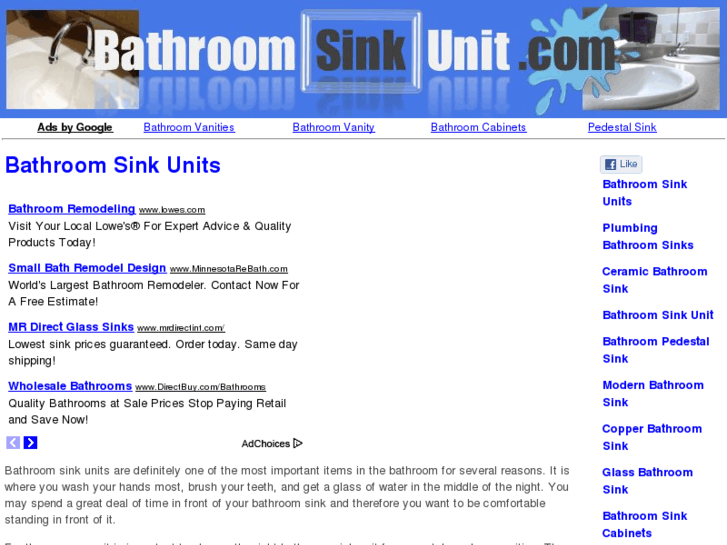 www.bathroomsinkunit.com