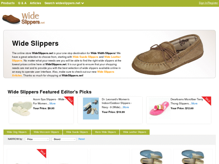 www.wideslippers.net