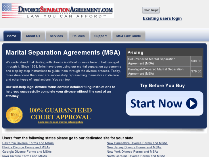 www.divorceseparationagreement.com