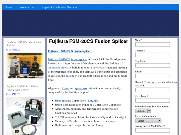 www.fsm-20csfusionsplicer.com