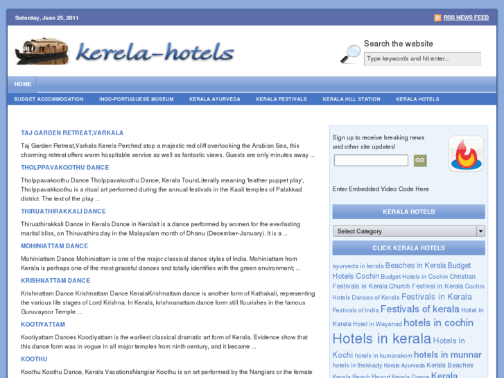 www.kerela-hotels.com