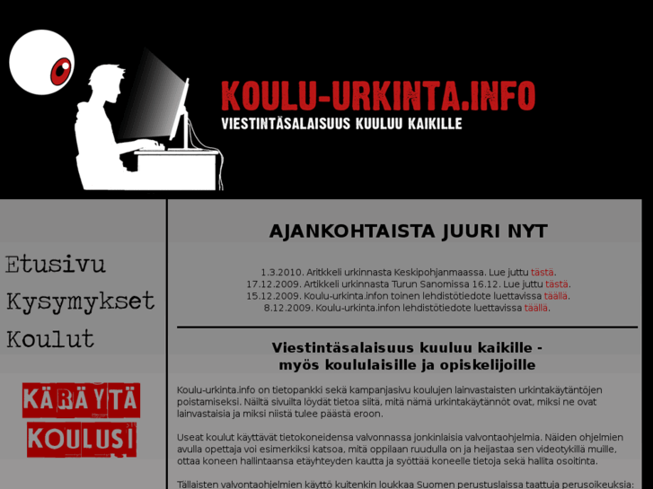 www.koulu-urkinta.info