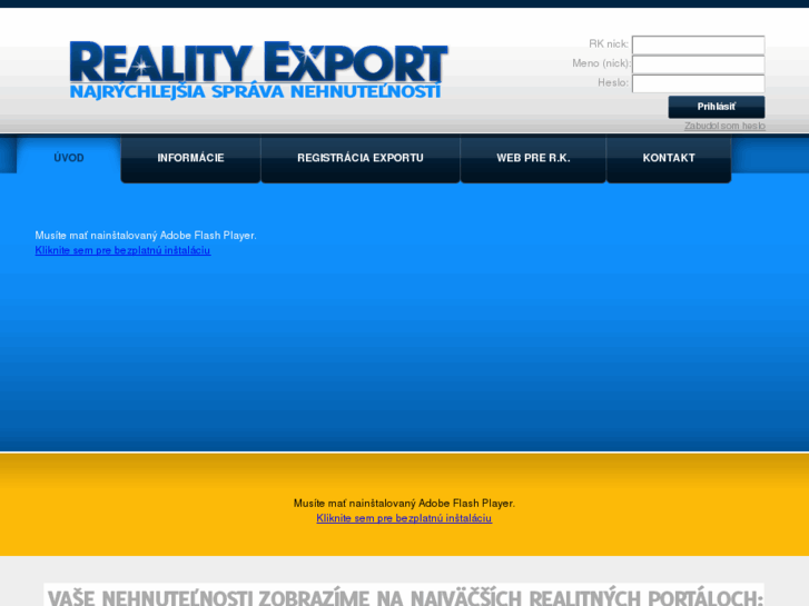 www.realityexport.sk