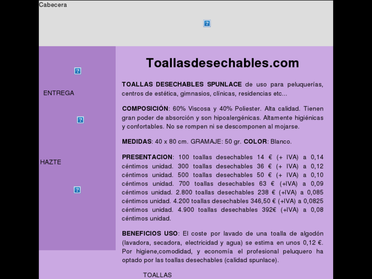www.toallasdesechables.com
