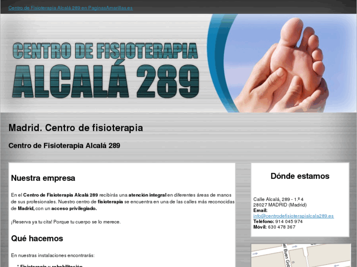 www.centrodefisioterapiaalcala289.es