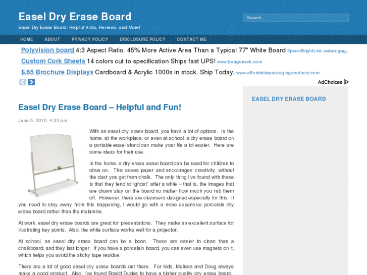 www.easeldryeraseboard.com