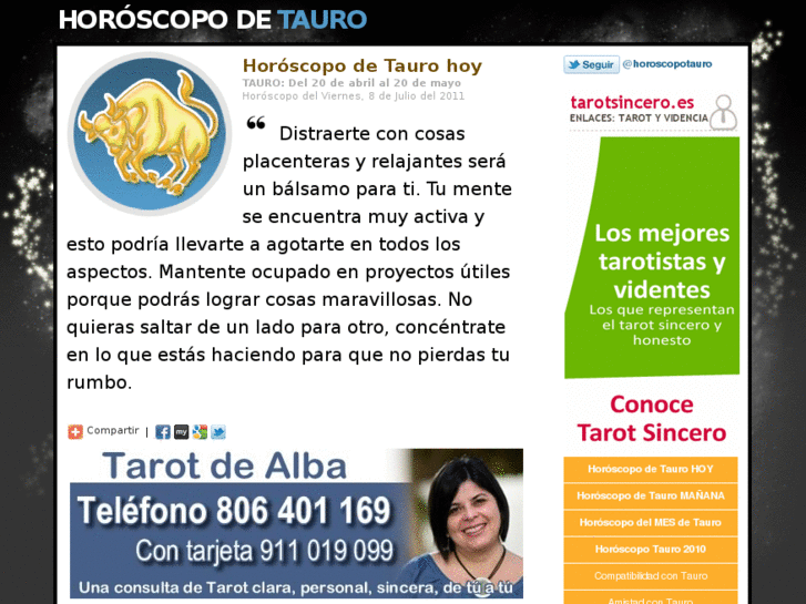 www.horoscopodetauro.com