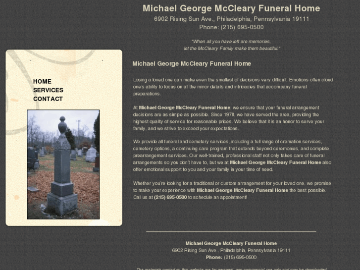 www.michaelgeorgemcclearyfuneralhome.com