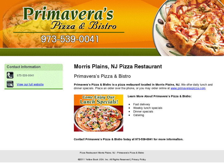 www.pizzamorrisplainsnj.com