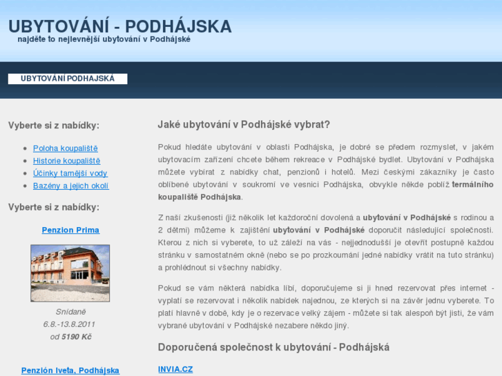 www.ubytovani-podhajska.info