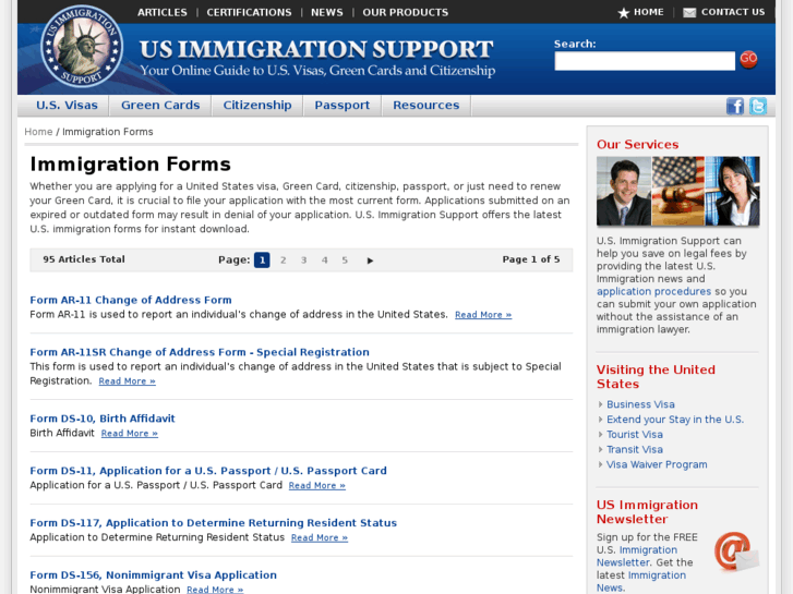 www.usimmigrationform.com