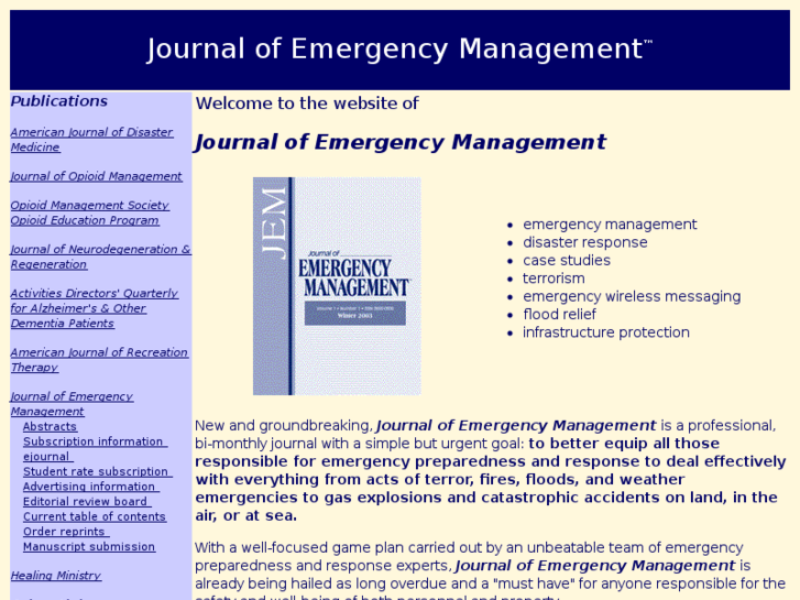 www.emergencymanagementjournal.com