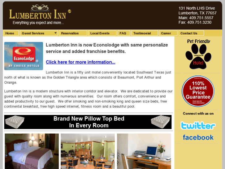 www.lumbertoninn.com