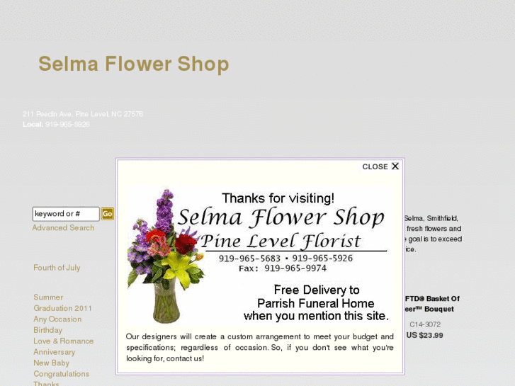 www.selmaflowershopnc.com