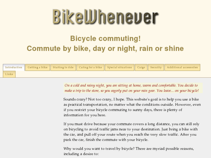 www.bikewhenever.com