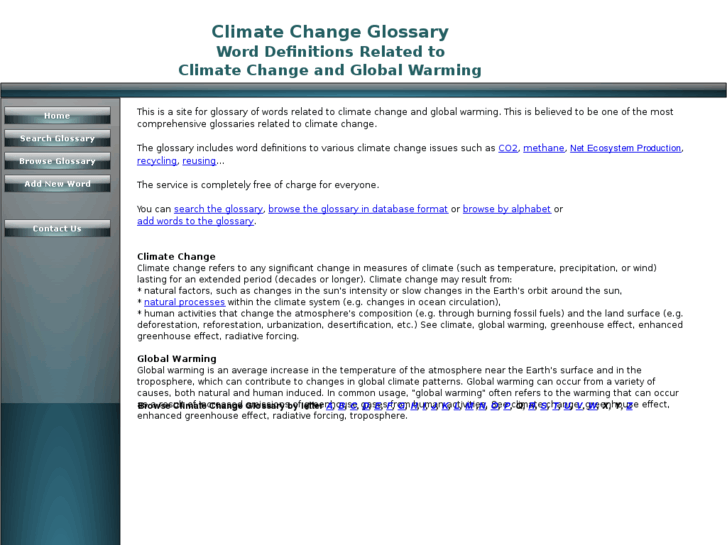 www.climatechangeglossary.com