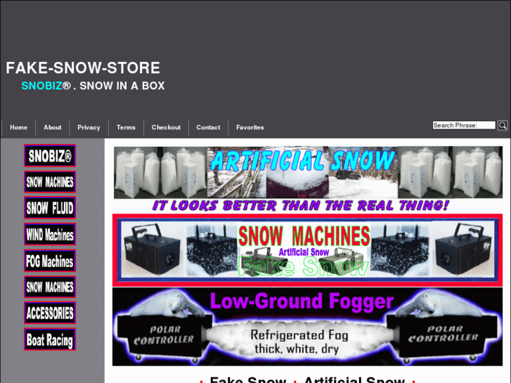 www.fake-snow-store.com