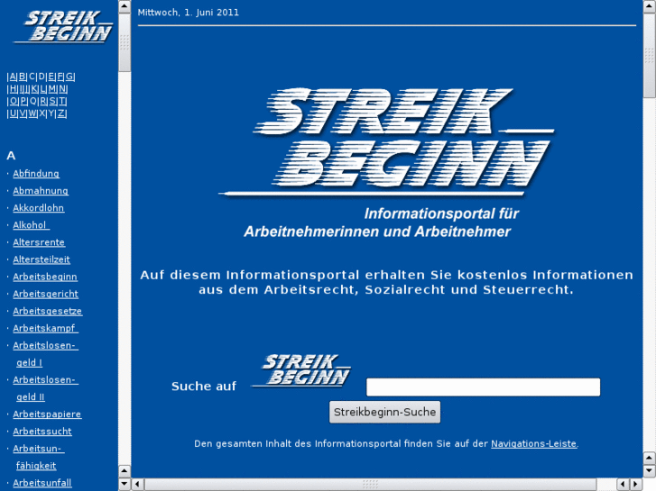 www.streikbeginn.de