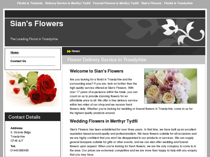 www.sianflowerstroedyrhiw.com