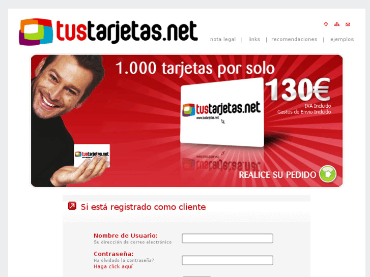 www.tustarjetas.net