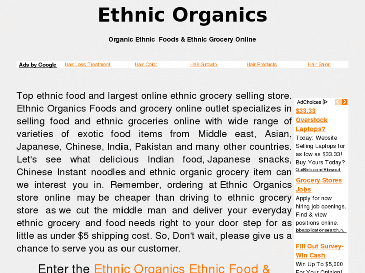 www.ethnicorganics.com