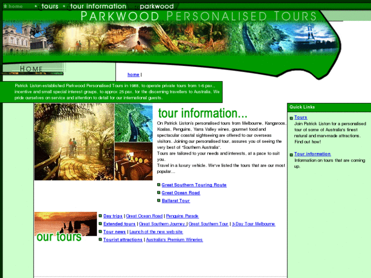 www.parkwoodtours.com