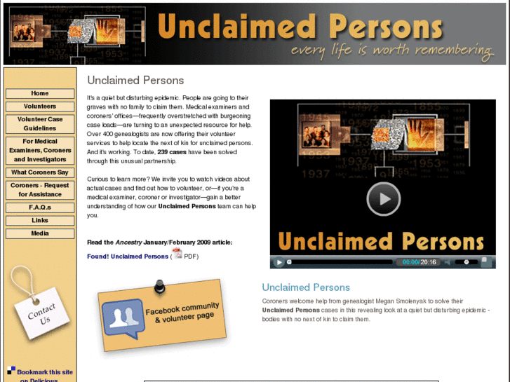 www.unclaimedpersons.org