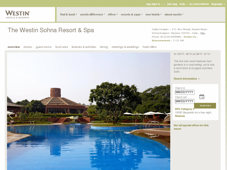 www.westinsohna-gurgaon.com