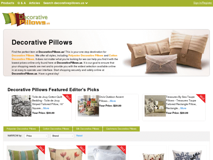 www.decorativepillows.us