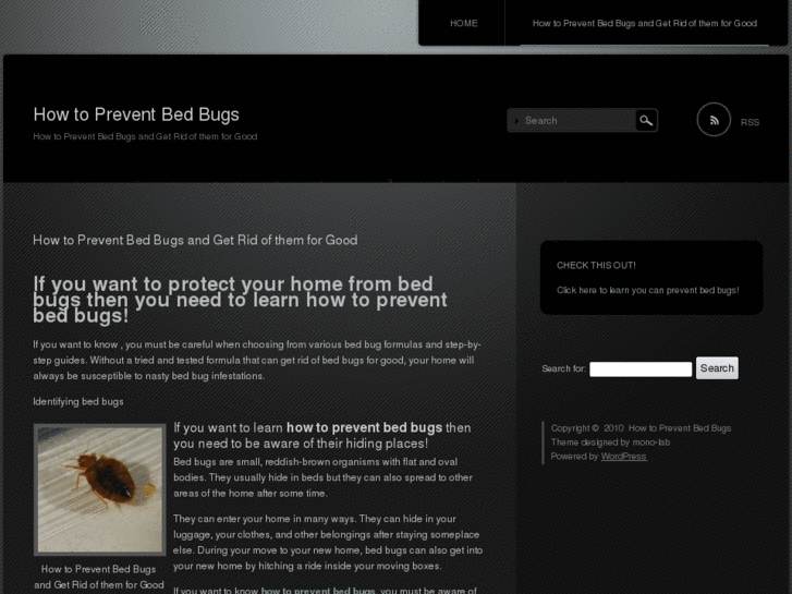 www.howtopreventbedbugs.org