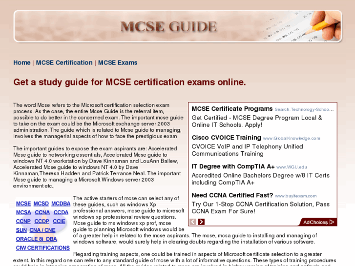 www.mcseguide.net