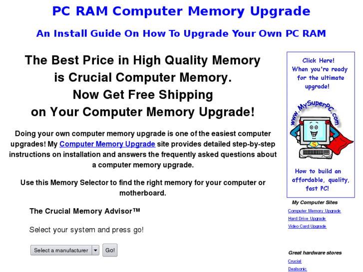 www.pcramcomputermemoryupgrade.com