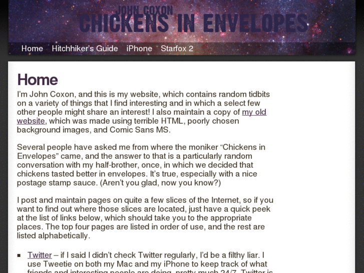 www.chickensinenvelopes.net