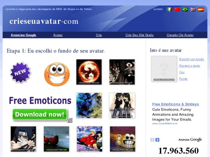 www.crieseuavatar.com