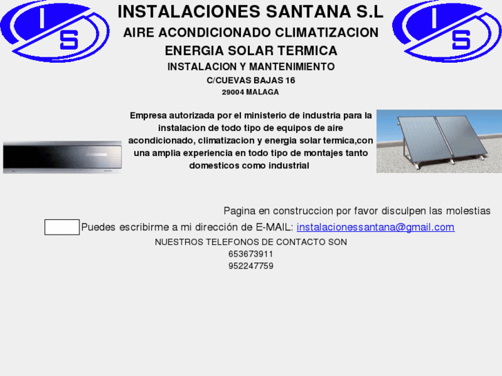 www.instalacionessantana.com