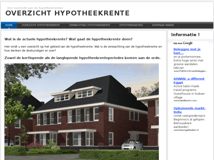 www.overzichthypotheekrente.net