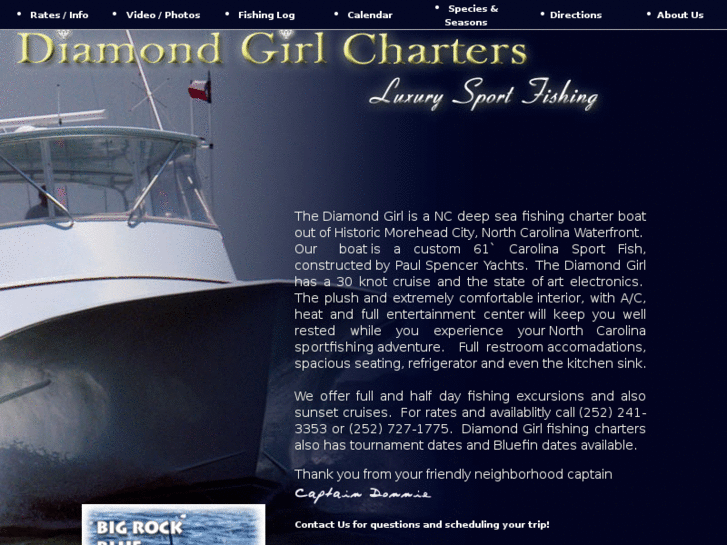 www.diamondgirlcharters.com