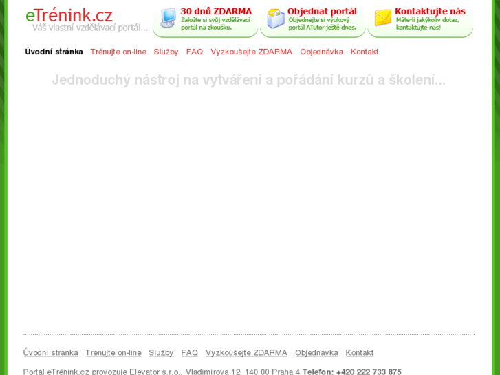 www.etrenink.cz