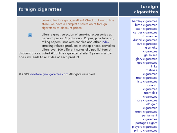 www.foreign-cigarettes.com